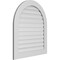 Ekena Millwork Round Top Surface Mount PVC Gable Vent: Functional, w/ 3-1/2"W x 1"P Standard Frame, 32"W x 36"H GVPRT32X3601SF - alternate 2